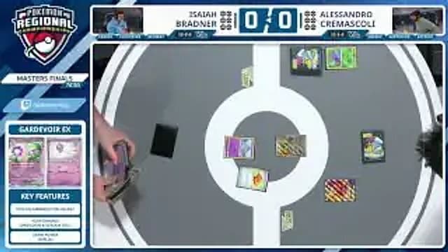 Clean match-start frame for Isaiah Bradner versus Alessandro Cremascoli