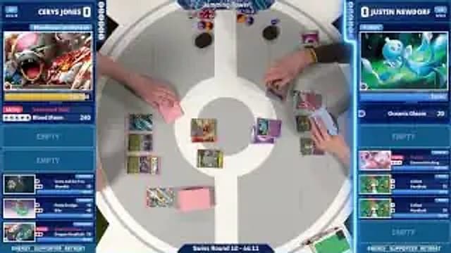 Cerys Jones vs Justin Newdorf match-start frame
