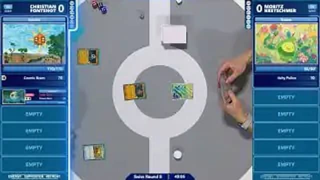 Clean match-start frame for Moritz Kretschmer versus Christian Fontenot