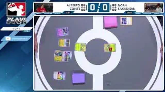 Clean match-start frame for Alberto Conti versus Noah Sakadjian