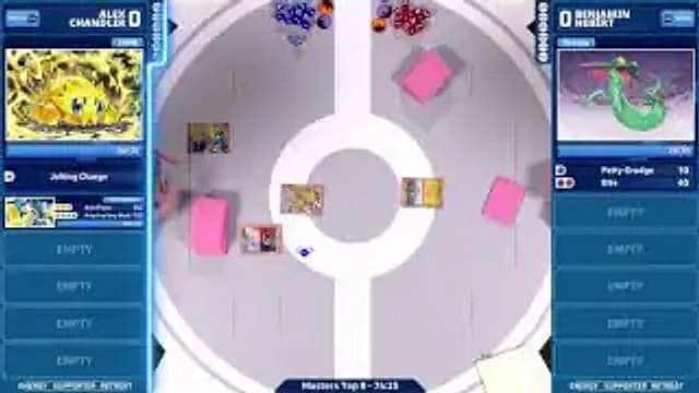 Clean match-start frame for Benjamin Hebert versus Alex Chandler