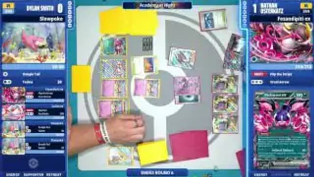 Clean match-start frame for Dylan Smith versus Nathan Osterkatz