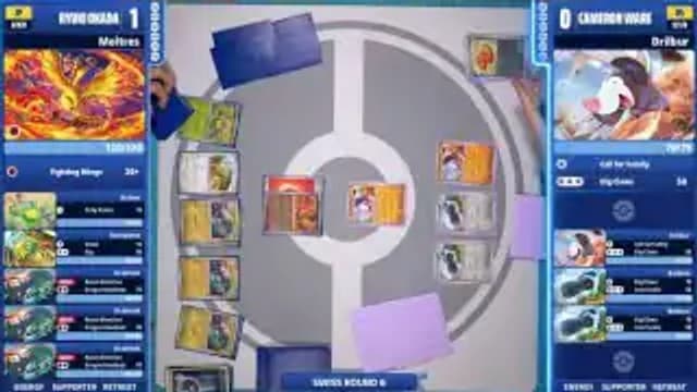 Clean match-start frame for Cameron Ware versus RYUKI OKADA