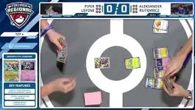 Clean match-start frame for Piper Lepine versus Aleksander Rutowicz