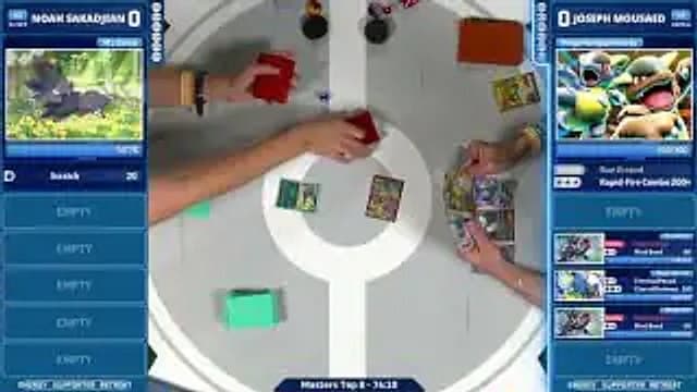Clean match-start frame for Noah Sakadjian versus Joseph Mousaed