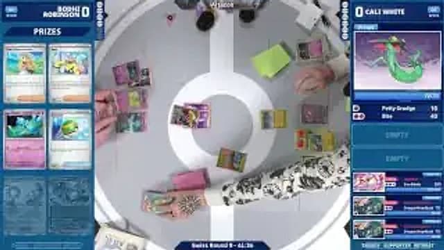 Clean match-start frame for Bodhi Robinson versus Cali White