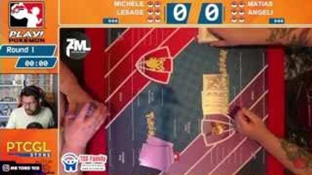 Clean match-start frame for Matias Andres Angeli versus Michele Lesage