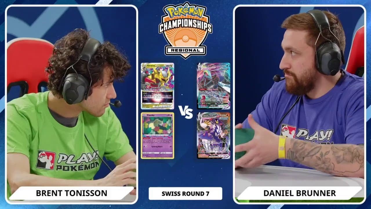 Clean match-start frame for Brent Tonisson versus Daniel Brunner