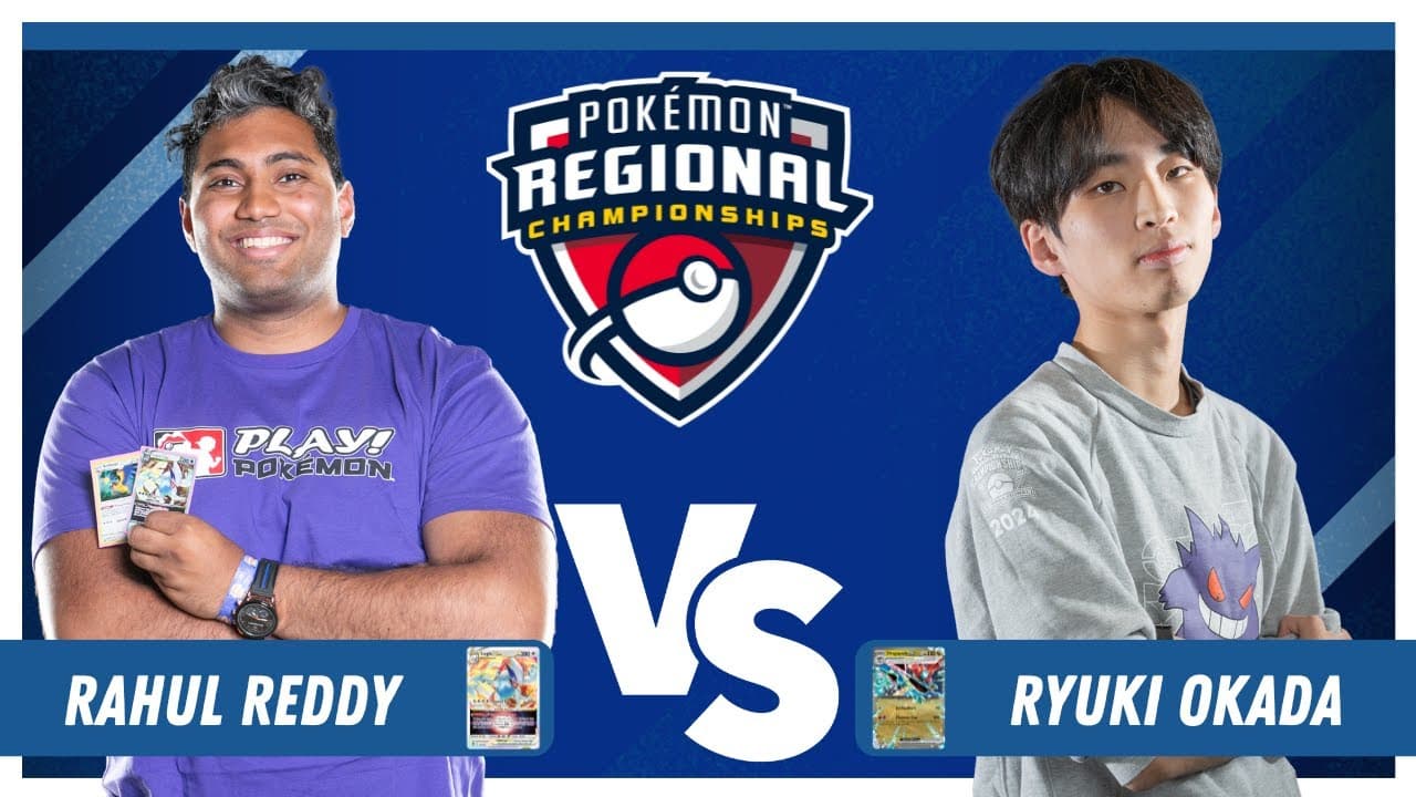 Clean match-start frame for Rahul Reddy versus Ryuki Okada