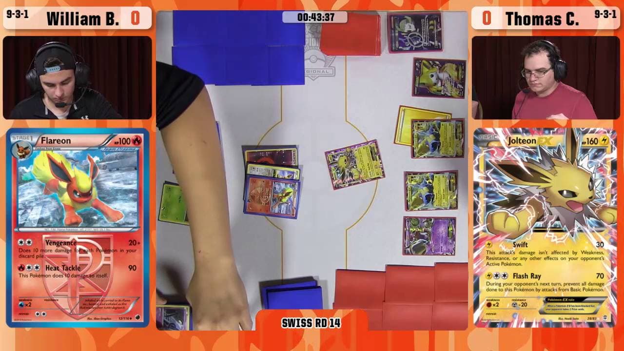 Clean match-start frame for William Boatman versus Thomas C.