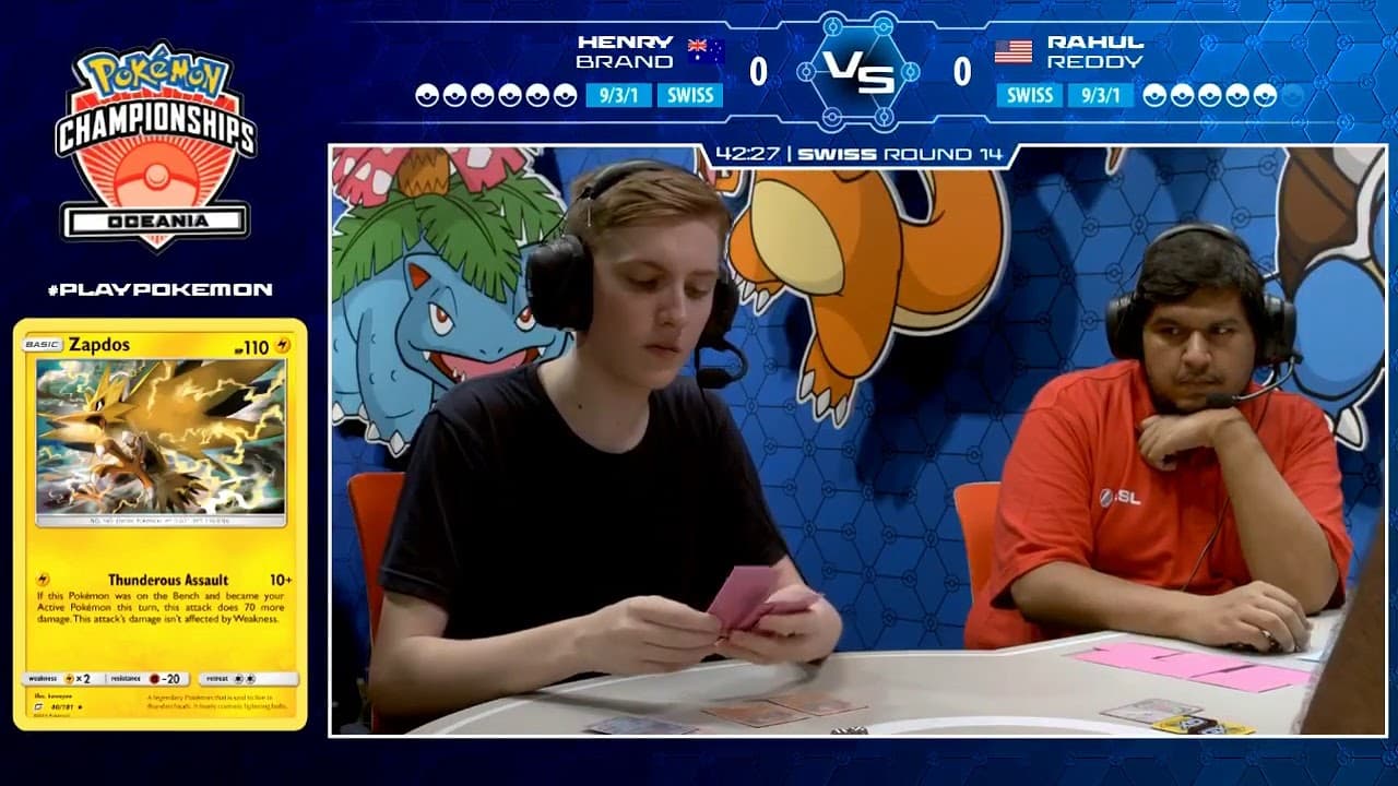 Clean match-start frame for Henry Brand versus Rahul Reddy