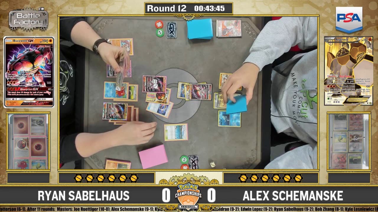 Clean match-start frame for Ryan Sabelhaus versus Alex Schemanske