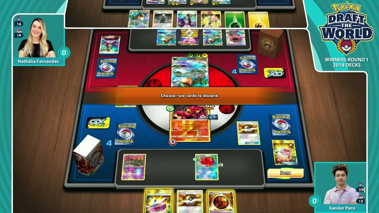 Clean match-start frame for Nathália Fernandes versus Xander Pero