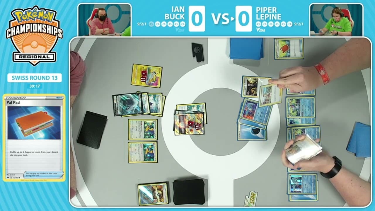 Clean match-start frame for Piper Lepine versus Ian Buck