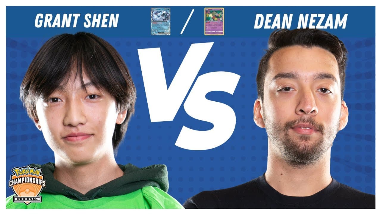 Clean match-start frame for Grant Shen versus Dean Nezam