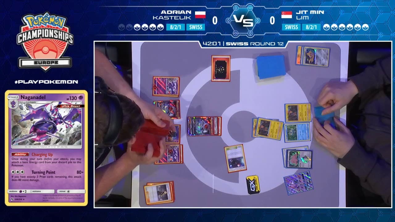 Clean match-start frame for Adrian Kastelik versus Jit Min Lim
