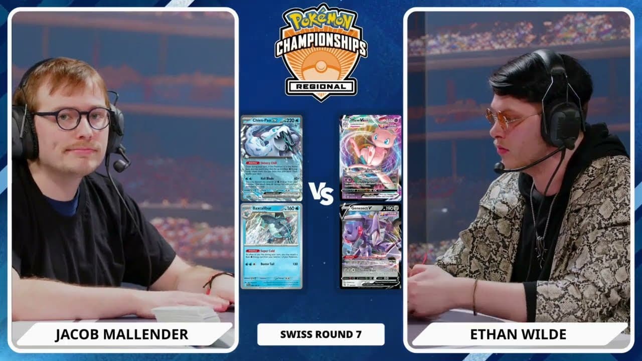 Clean match-start frame for Jacob Mallender versus Ethan Wilde