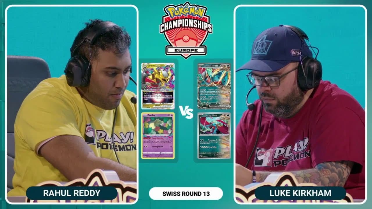 Clean match-start frame for Rahul Reddy versus Luke Kirkham
