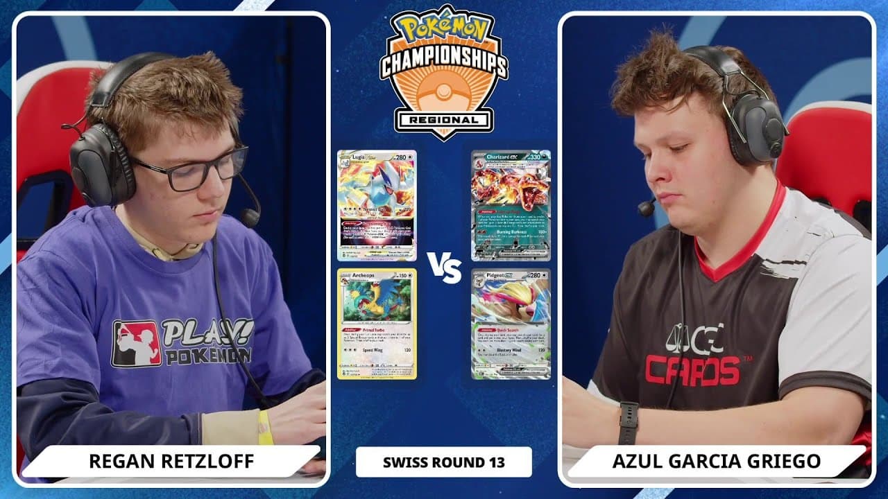 Clean match-start frame for Regan Retzloff versus Azul Garcia Griego