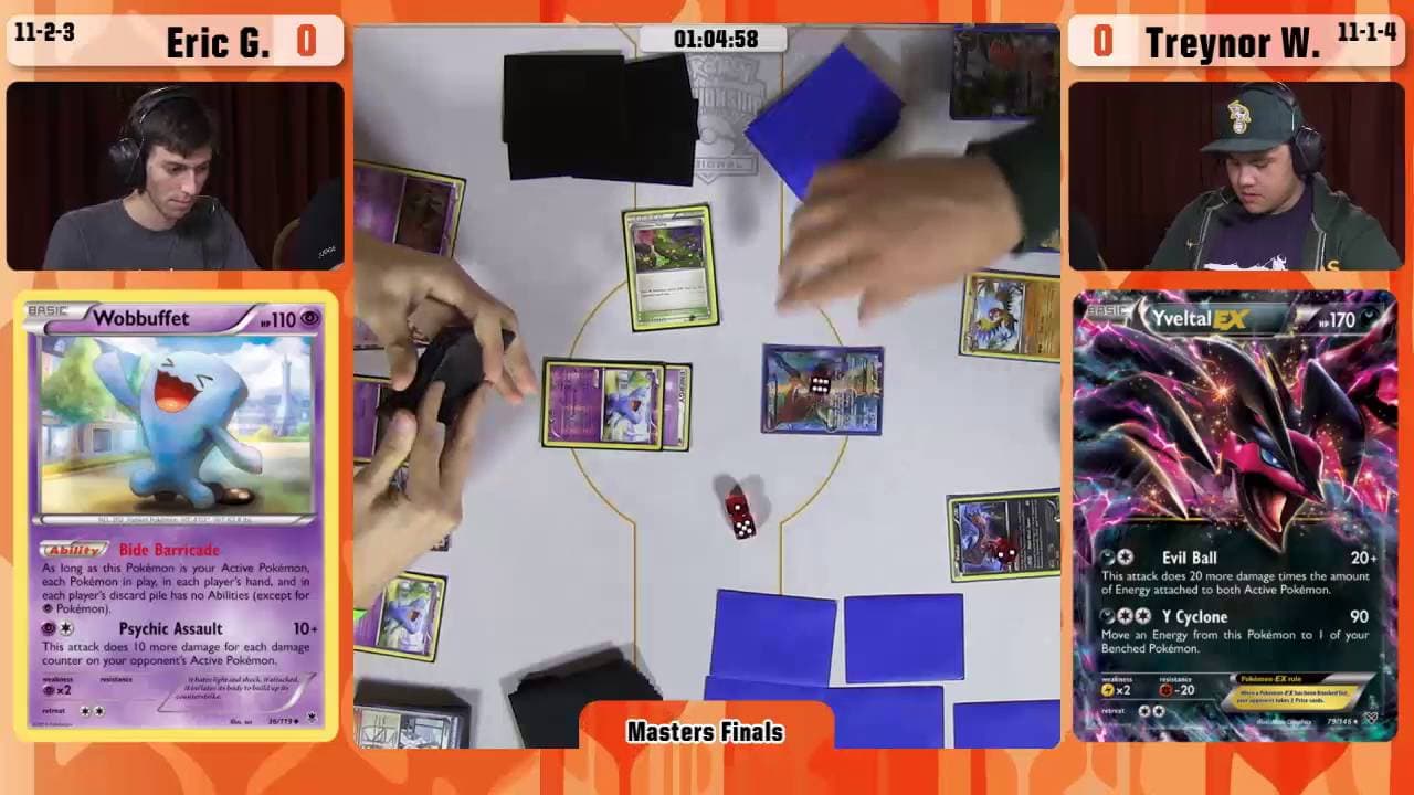 Clean match-start frame for Eric Gansman versus Treynor Wolfe