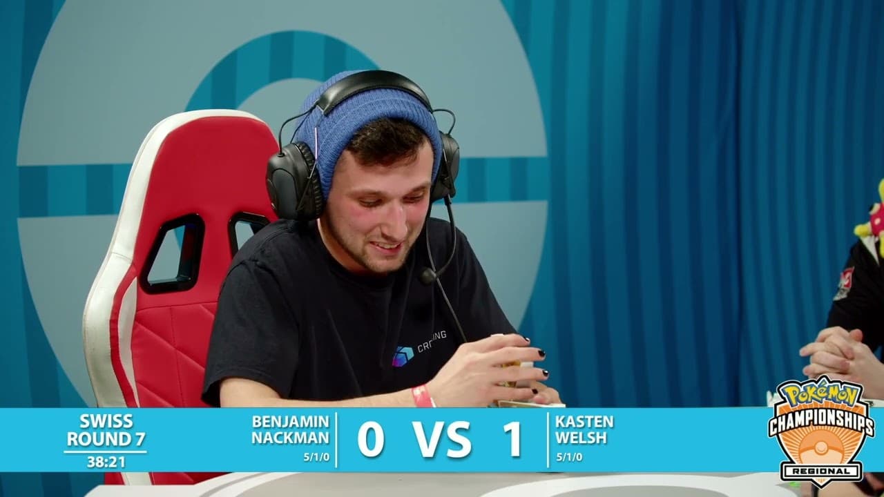 Clean match-start frame for Benjamin Nackman versus Kasten Welsh
