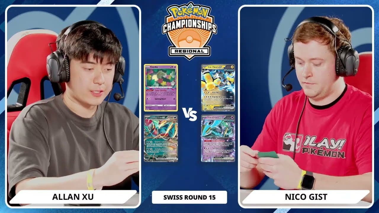 Clean match-start frame for Allan Xu versus Nico Gist