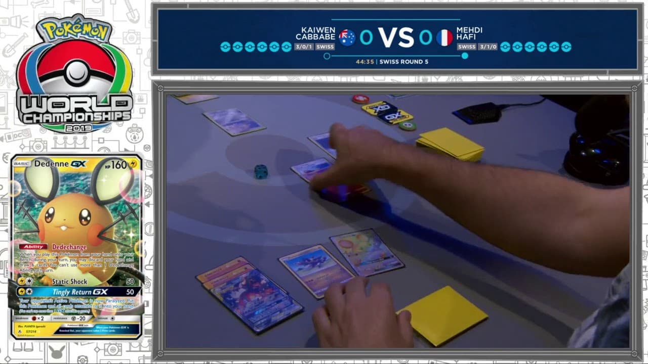 Clean match-start frame for Kaiwen Cabbabe versus Mehdi Hafi