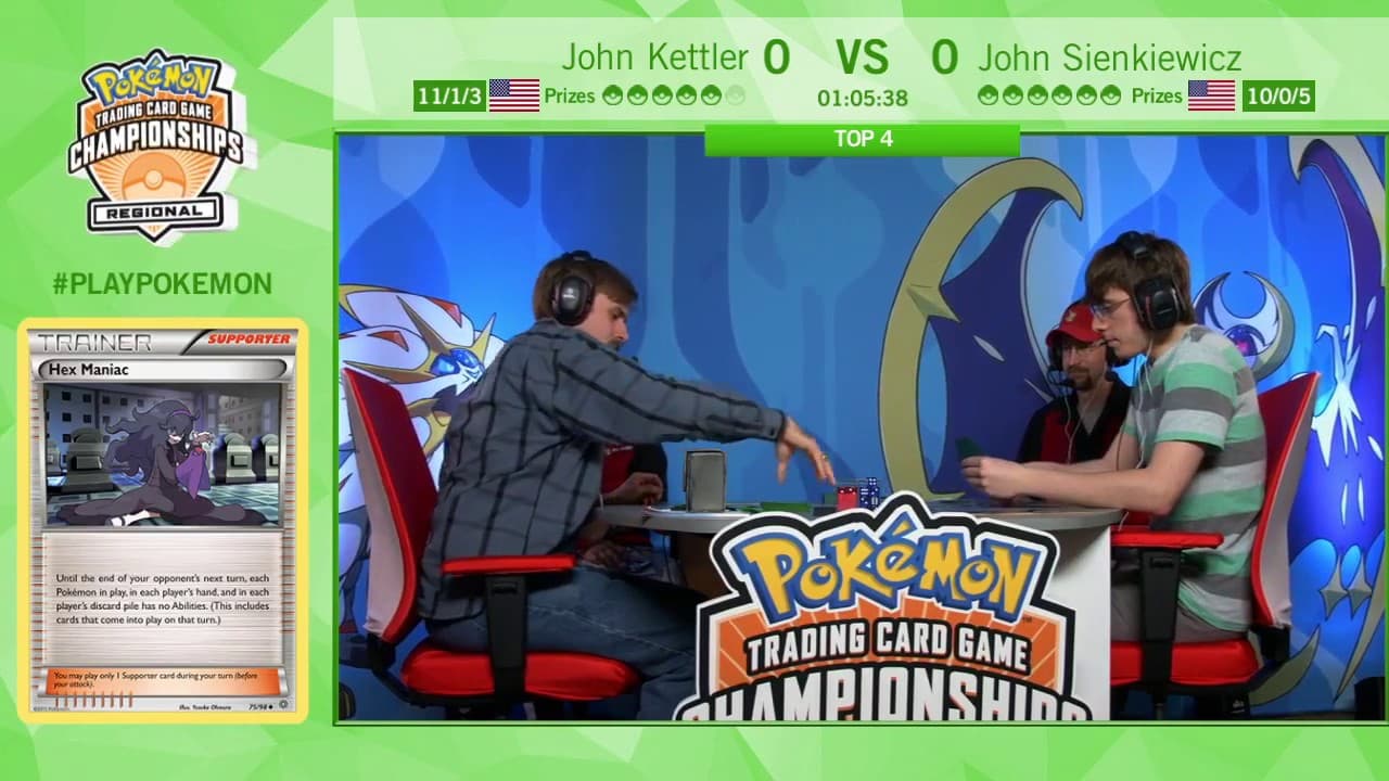 Clean match-start frame for John Kettler versus John Sienkiewicz