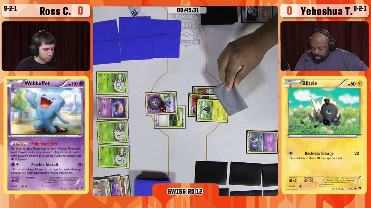 Clean match-start frame for Ross Cawthon versus Yehoshua Tate