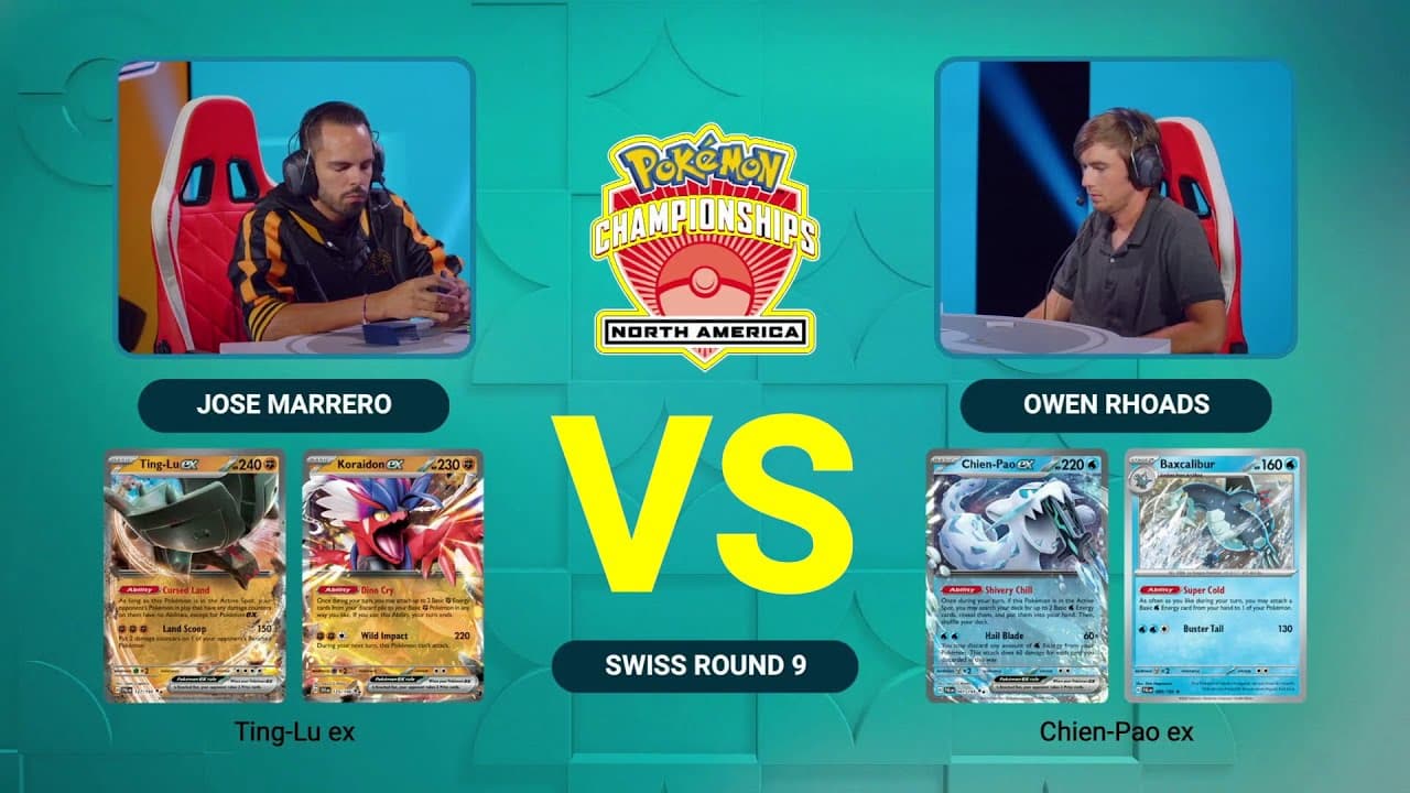 Clean match-start frame for Jose Marrero versus Owen Rhoads