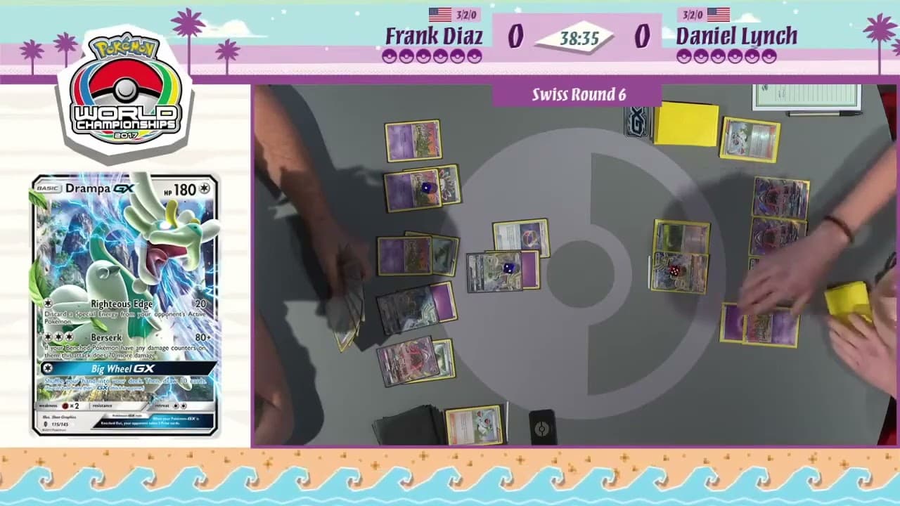 Clean match-start frame for Frank Diaz versus Daniel Altavilla