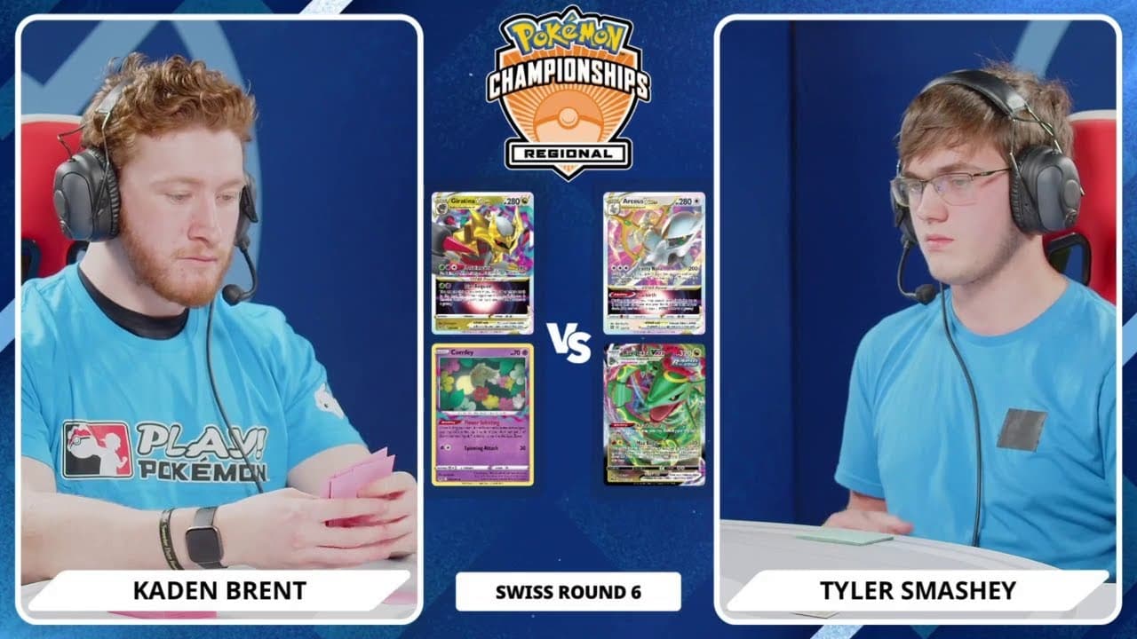 Clean match-start frame for Kaden Brent versus Tyler Smashey