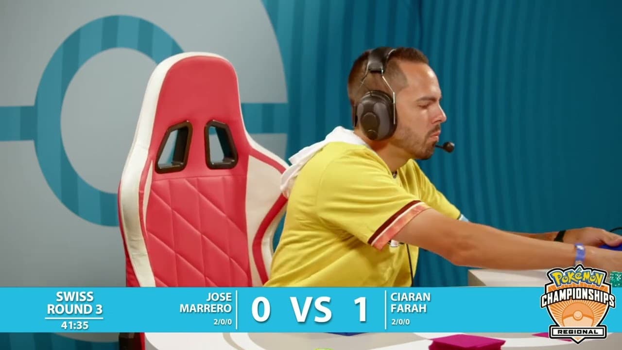 Clean match-start frame for Jose Marrero versus Ciaran Farah