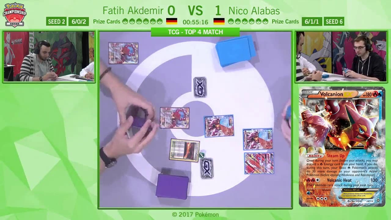 Clean match-start frame for Fatih Akdemir versus Nico Alabas