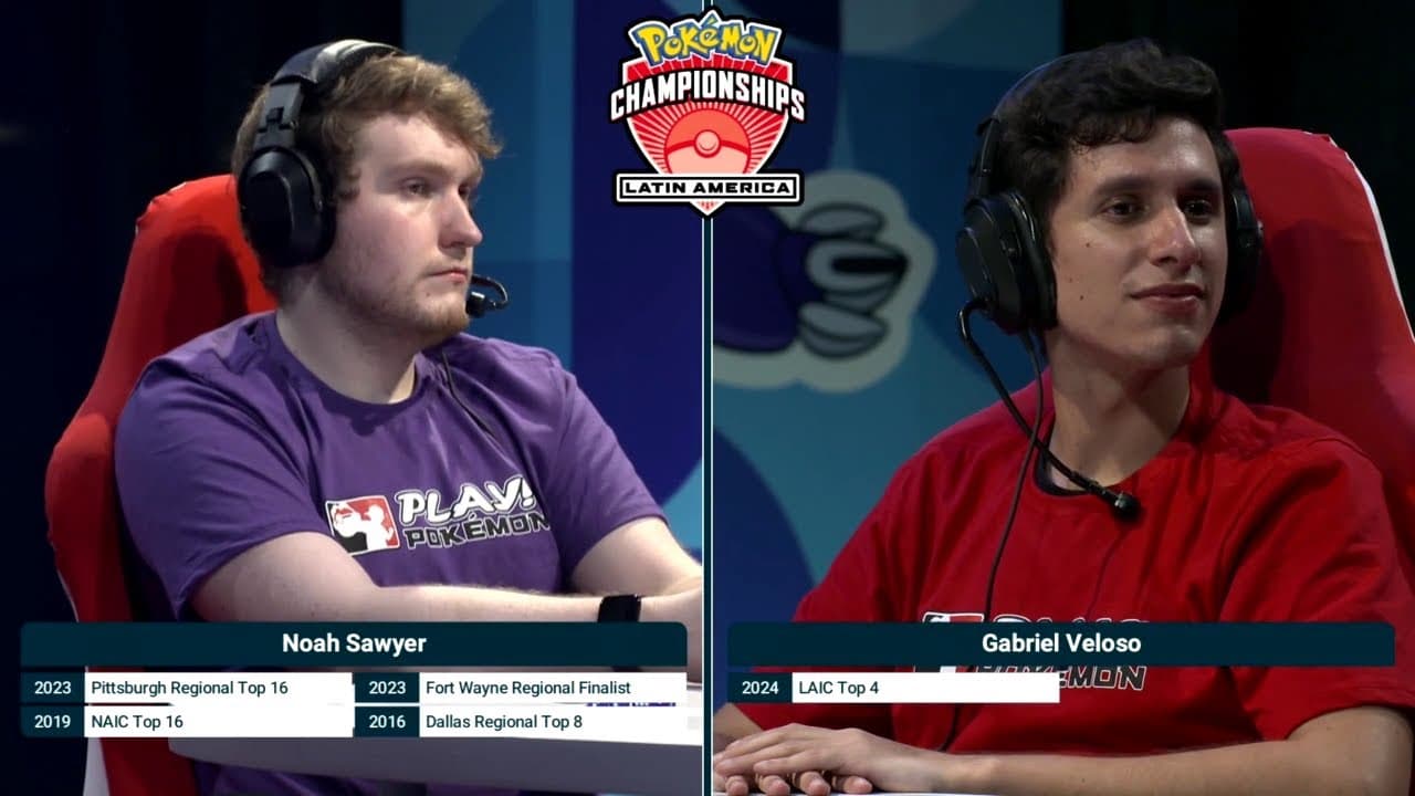 Clean match-start frame for Noah Sawyer versus Gabriel Veloso
