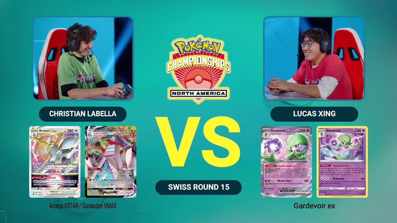 Clean match-start frame for Christian LaBella versus Lucas Xing