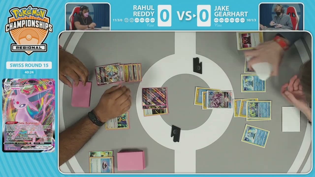 Rahul Reddy vs Jake Gearhart match-start frame