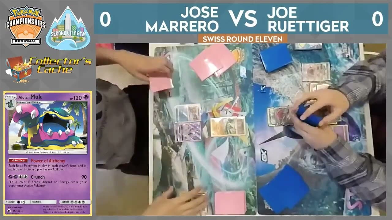 Clean match-start frame for Jose Marrero versus Joe Ruettiger