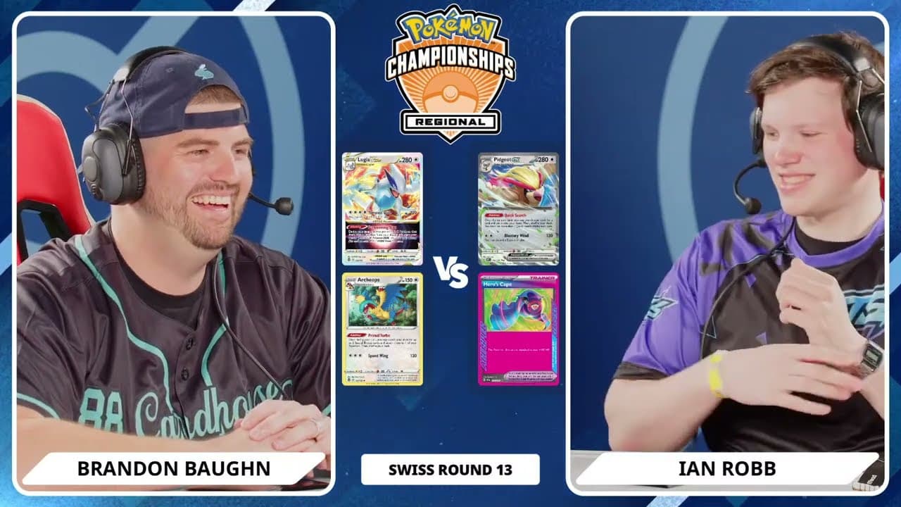 Clean match-start frame for Brandon Baughn versus Ian Robb