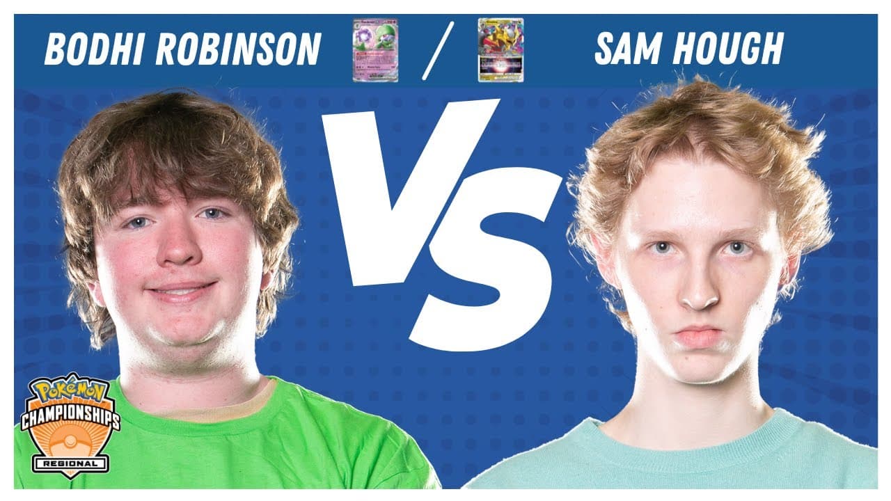 Clean match-start frame for Bodhi Robinson versus Samuel Hough