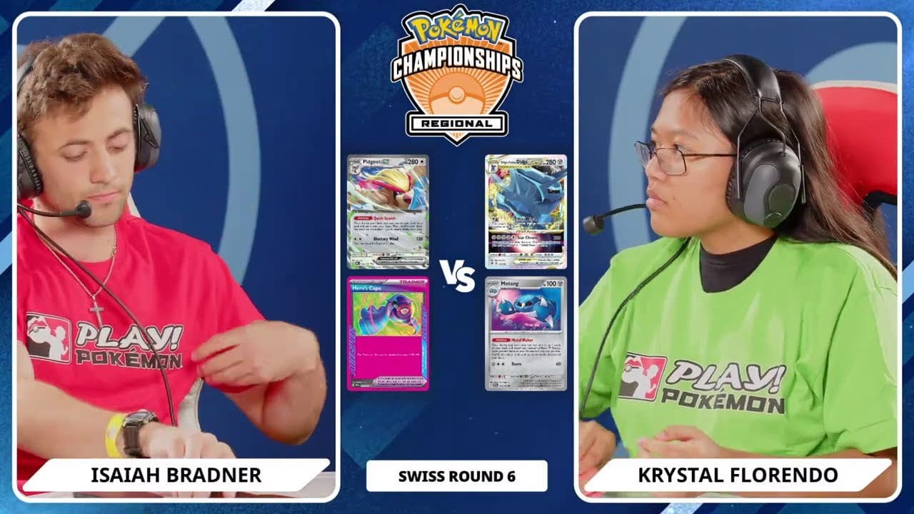 Clean match-start frame for Isaiah Bradner versus Krystal Florendo