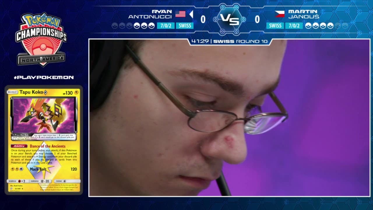 Clean match-start frame for Ryan Antonucci versus Martin Janous