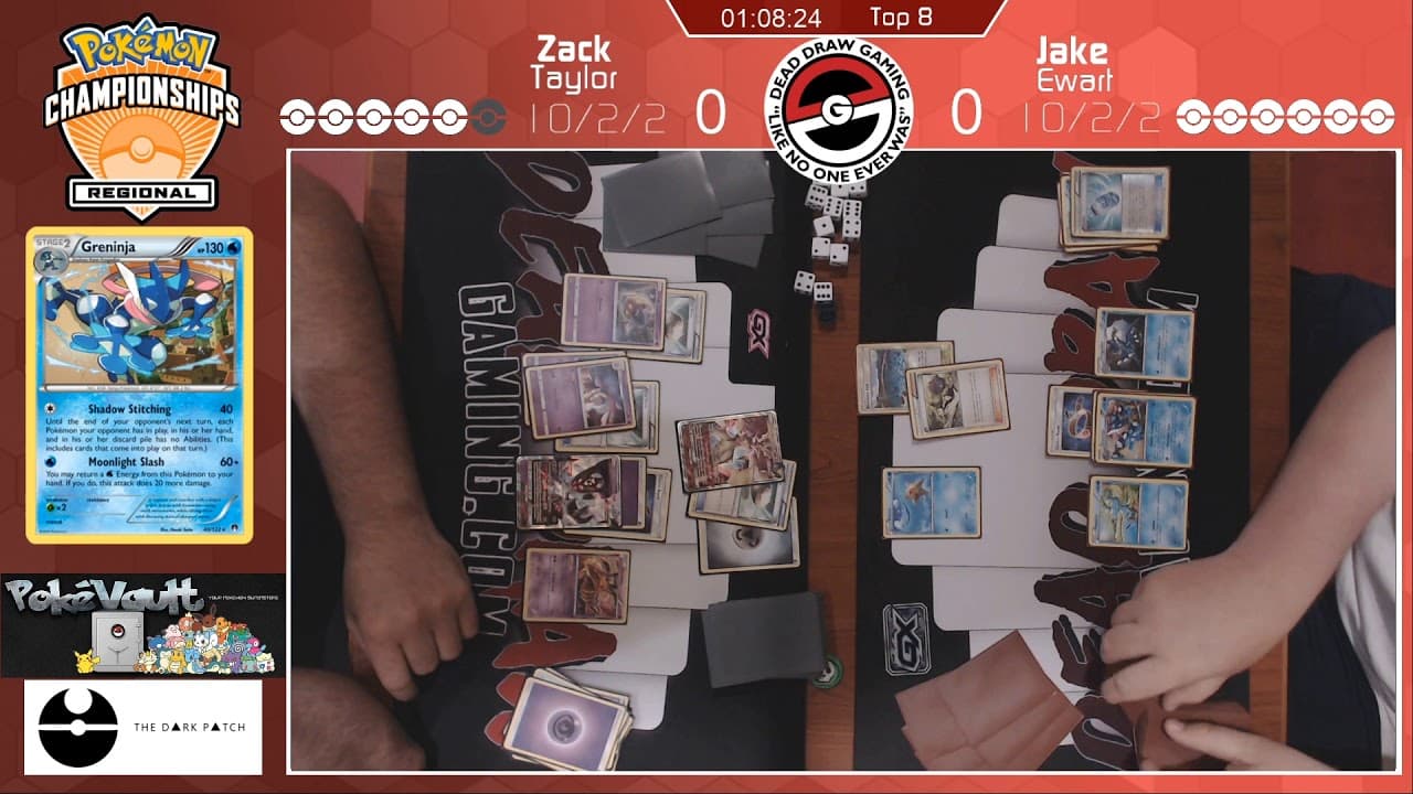 Clean match-start frame for Zack Taylor versus Jake Ewart
