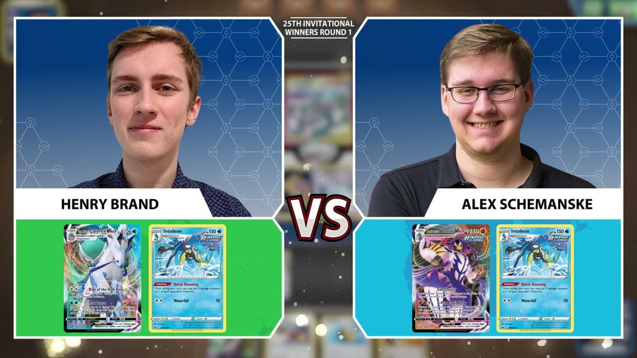 Clean match-start frame for Alex Schemanske versus Henry Brand