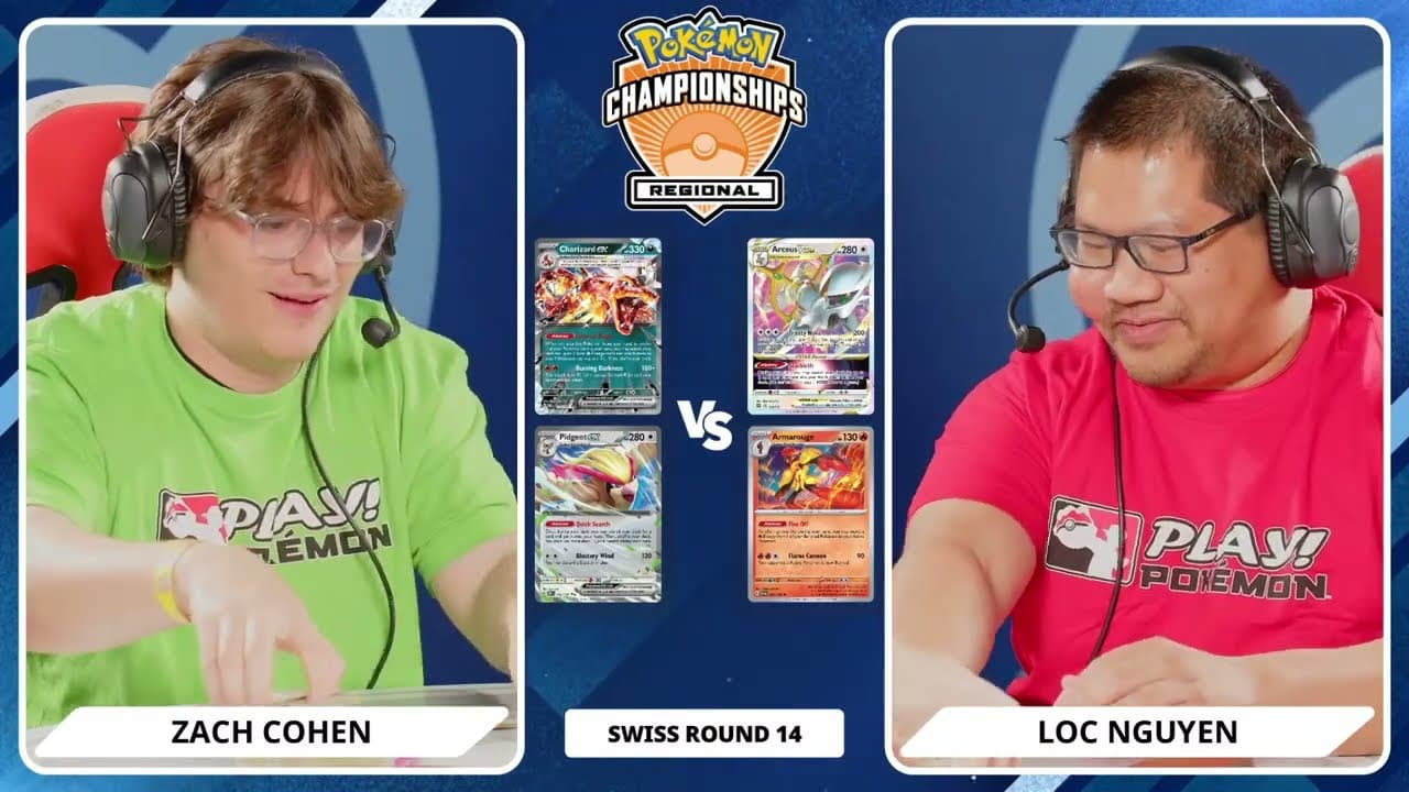 Clean match-start frame for Zach Cohen versus Loc Nguyen