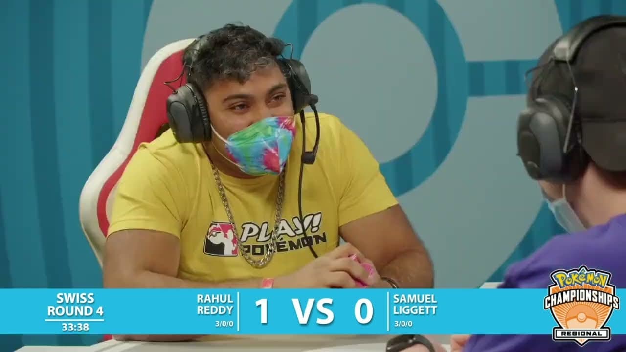 Clean match-start frame for Rahul Reddy versus Samuel Liggett