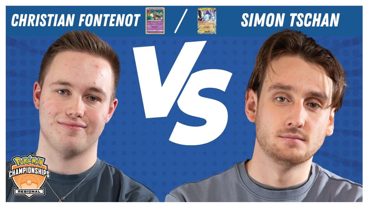 Clean match-start frame for Christian Fontenot versus Simon Tschan