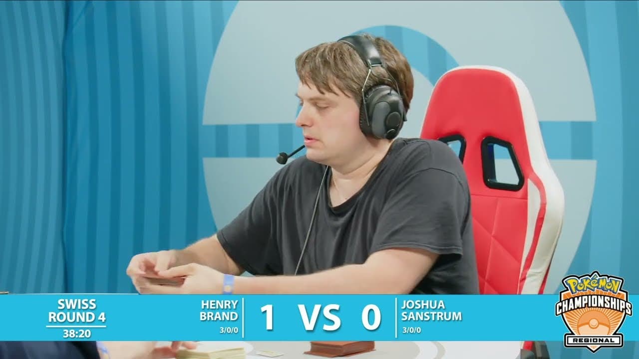 Clean match-start frame for Henry Brand versus Joshua Sanstrum