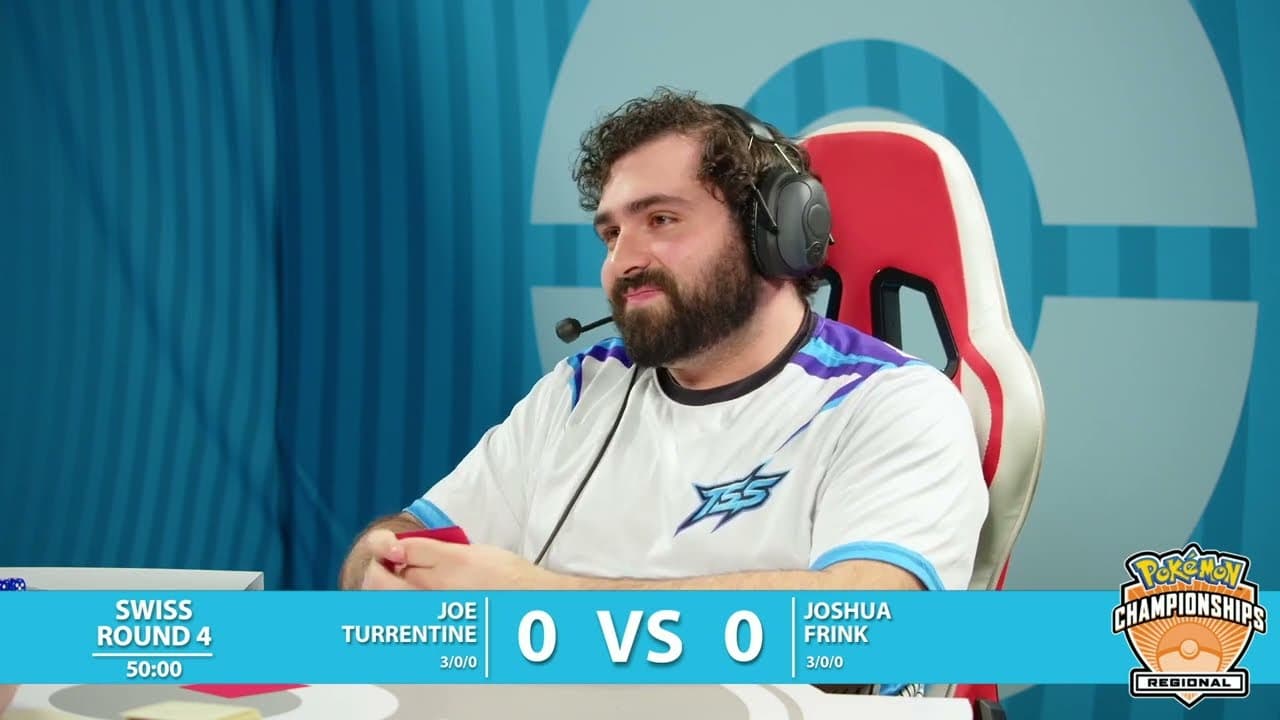 Clean match-start frame for Joe Turrentine versus Joshua Frink