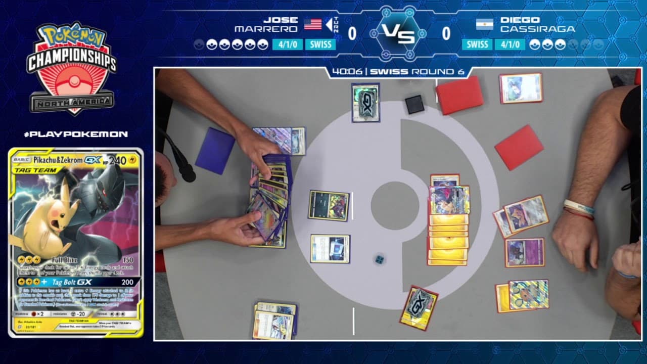 Clean match-start frame for Diego Cassiraga versus Jose Marrero